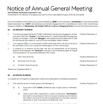 Notice of AGM
