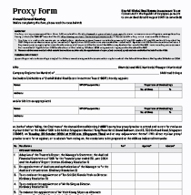 Proxy Form